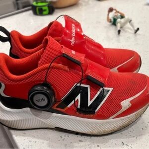 New Balance Kids Red Athletic Shoes BOA Click
